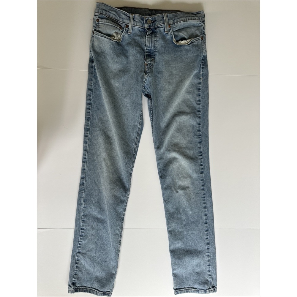 Levi's 511 Slim Fit Jeans Mens 34x34 Light Blue Good Stretch Denim Pants